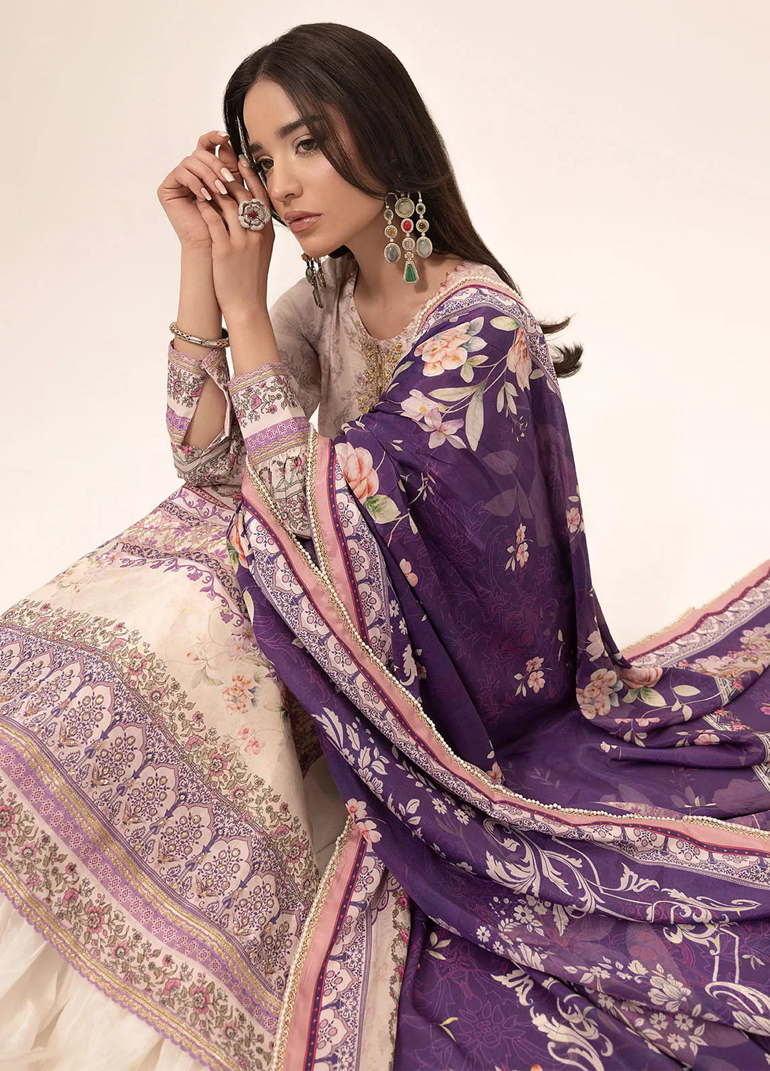 Suay by Sahane Handwork Silk Suits Unstitched 3 Piece SNE25S CT-15003 Kaia - Silk Collection