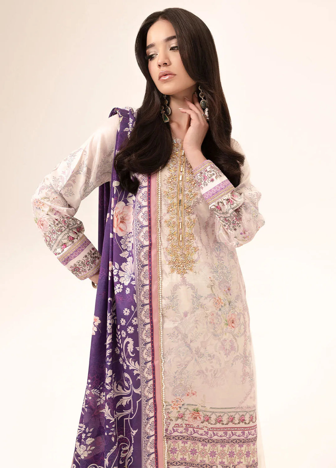 Suay by Sahane Handwork Silk Suits Unstitched 3 Piece SNE25S CT-15003 Kaia - Silk Collection