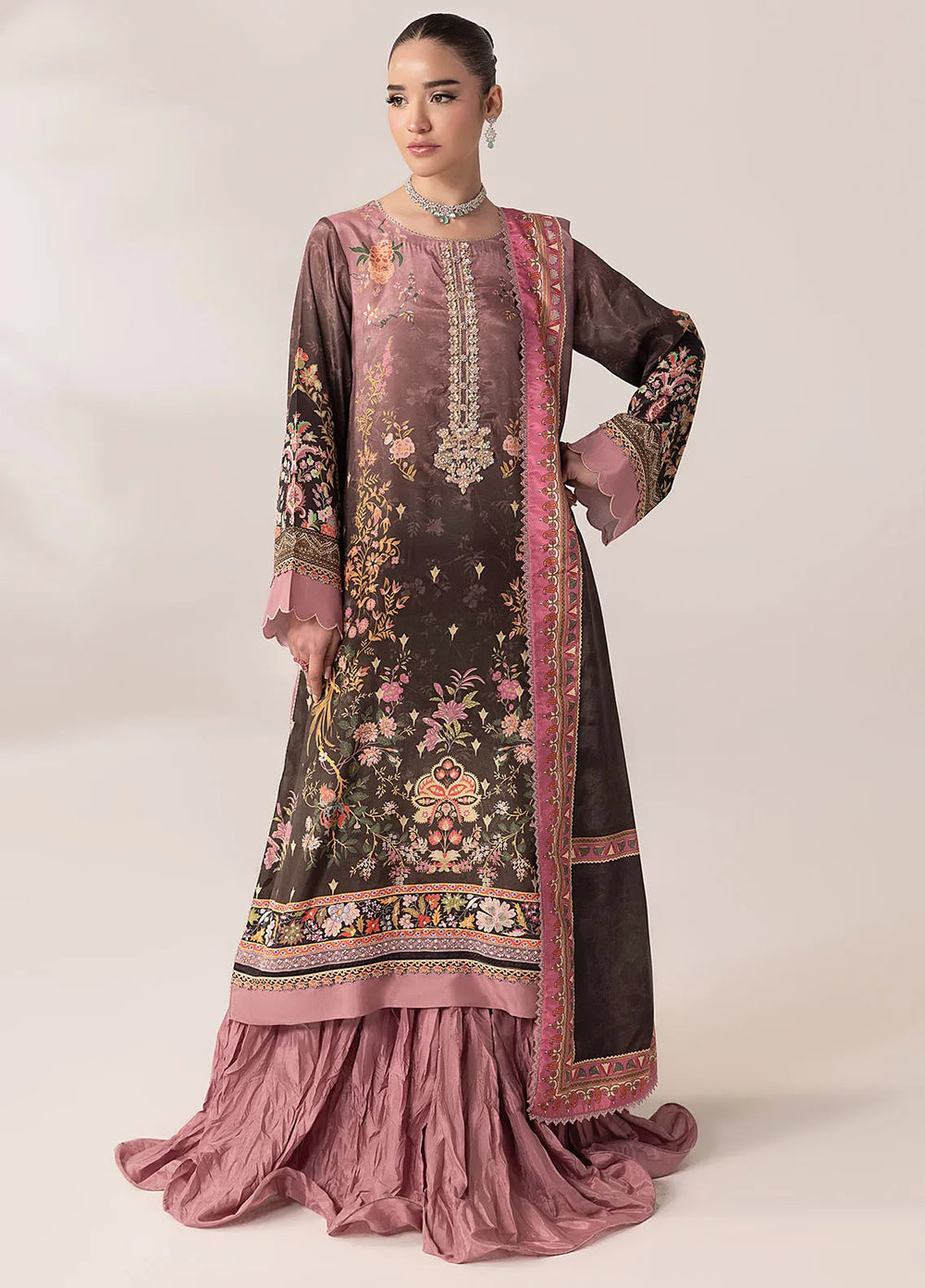 Suay by Sahane Handwork Silk Suits Unstitched 3 Piece SNE25S CT-15007 Lilana - Silk Collection