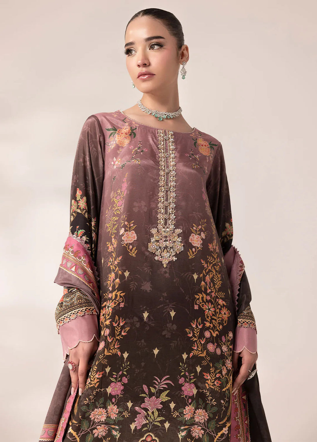 Suay by Sahane Handwork Silk Suits Unstitched 3 Piece SNE25S CT-15007 Lilana - Silk Collection