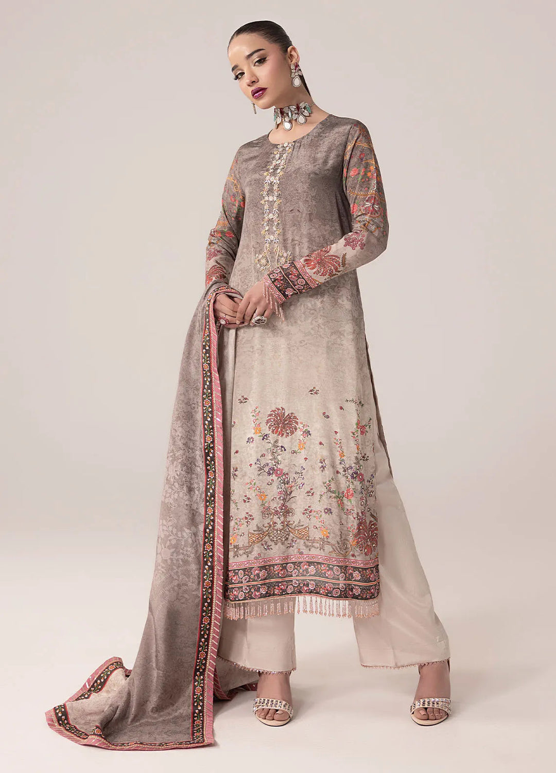 Suay by Sahane Handwork Silk Suits Unstitched 3 Piece SNE25S CT-15008 Clara - Silk Collection