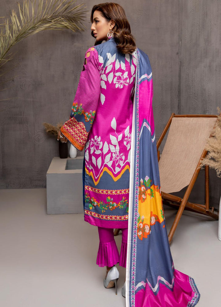 Subhhata Masakali by ZS Textiles Embroidered Lawn Suits Unstitched 3 Piece ZS21SM-2 D-01 - Summer Collection