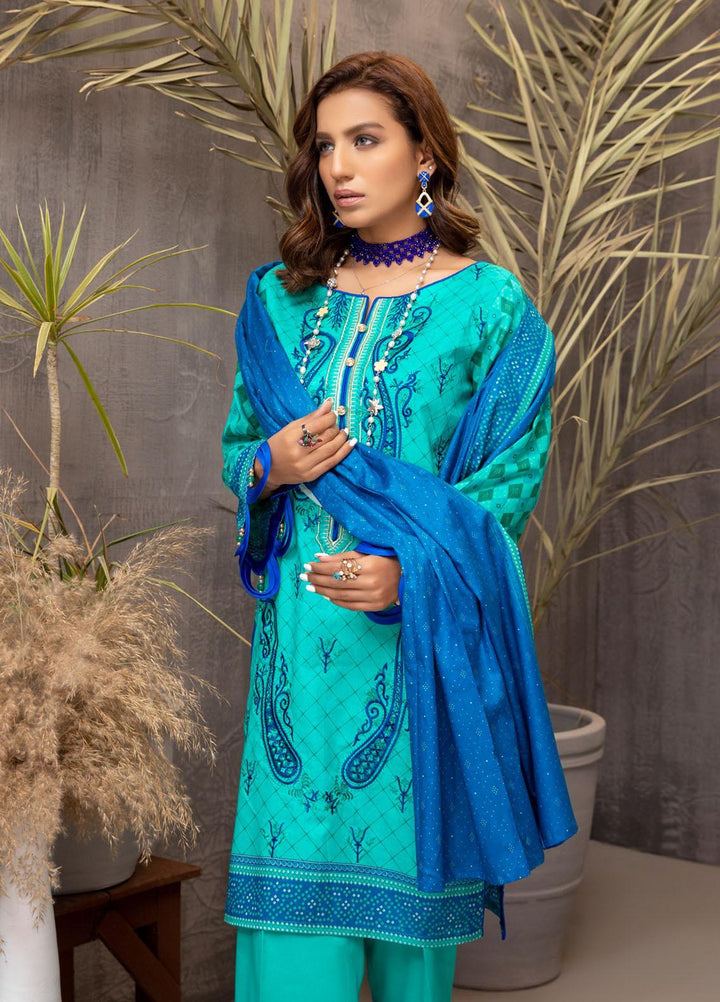 Subhhata Masakali by ZS Textiles Embroidered Lawn Suits Unstitched 3 Piece ZS21SM-2 D-03 - Summer Collection