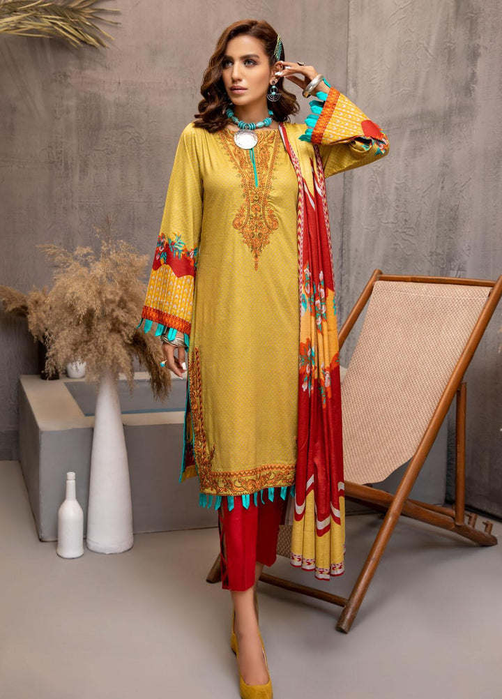 Subhhata Masakali by ZS Textiles Embroidered Lawn Suits Unstitched 3 Piece ZS21SM-2 D-06 - Summer Collection