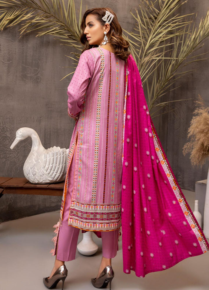 Subhhata Masakali by ZS Textiles Embroidered Lawn Suits Unstitched 3 Piece ZS21SM-2 D-07 - Summer Collection