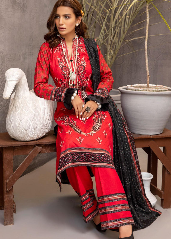 Subhhata Masakali by ZS Textiles Embroidered Lawn Suits Unstitched 3 Piece ZS21SM-2 D-08 - Summer Collection
