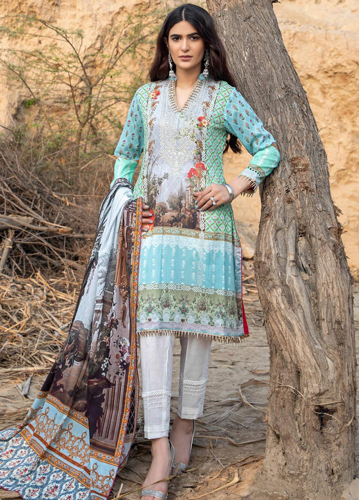 Subhhata Masakali by ZS Textiles Embroidered Lawn Suits Unstitched 3 Piece ZS21SM ZS-01 - Summer Collection