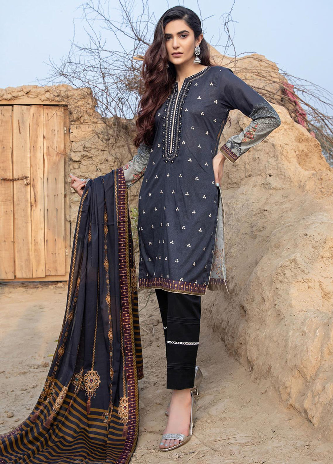 Subhhata Masakali by ZS Textiles Embroidered Lawn Suits Unstitched 3 Piece ZS21SM ZS-03 - Summer Collection