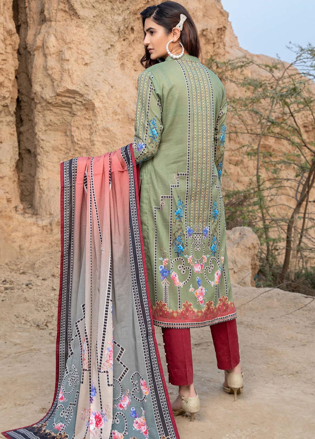 Subhhata Masakali by ZS Textiles Embroidered Lawn Suits Unstitched 3 Piece ZS21SM ZS-06 - Summer Collection