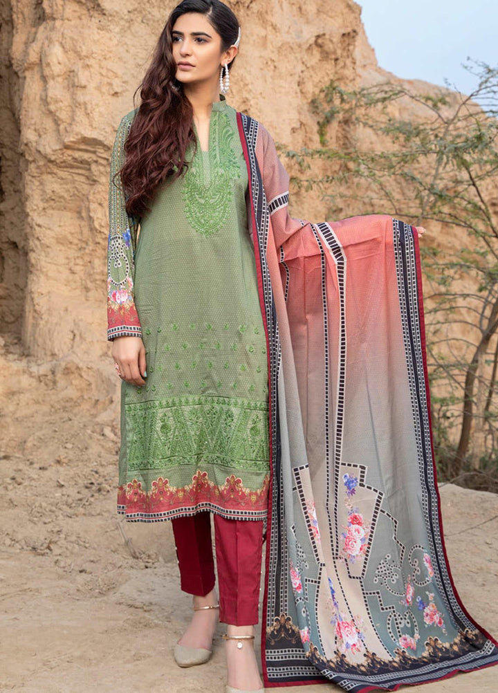 Subhhata Masakali by ZS Textiles Embroidered Lawn Suits Unstitched 3 Piece ZS21SM ZS-06 - Summer Collection