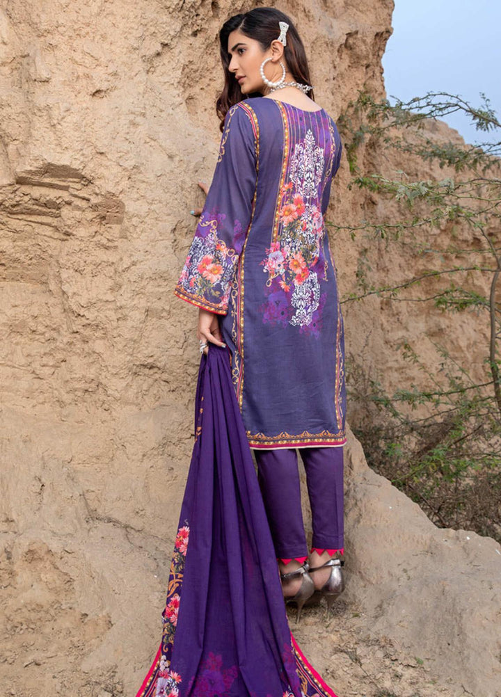 Subhhata Masakali by ZS Textiles Embroidered Lawn Suits Unstitched 3 Piece ZS21SM ZS-07 - Summer Collection
