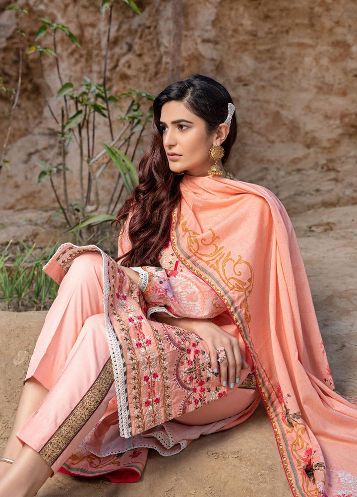 Subhhata Masakali by ZS Textiles Embroidered Lawn Suits Unstitched 3 Piece ZS21SM ZS-09 - Summer Collection