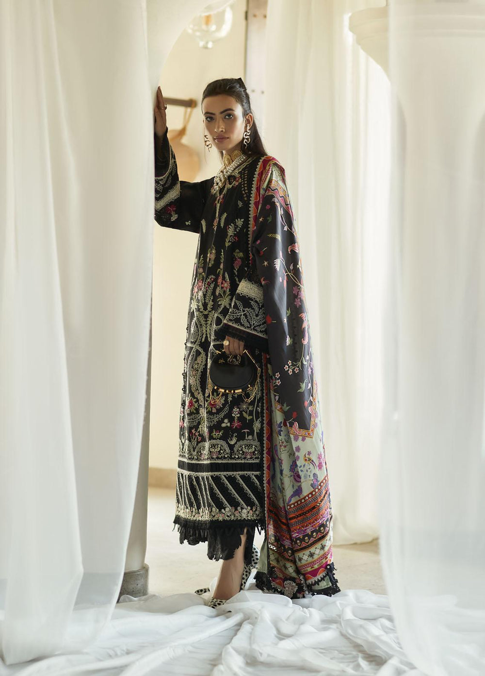Suffuse by Sana Yasir Embroidered Lawn Suits Unstitched 3 Piece SSY22F Mahrosh - Festive Collection