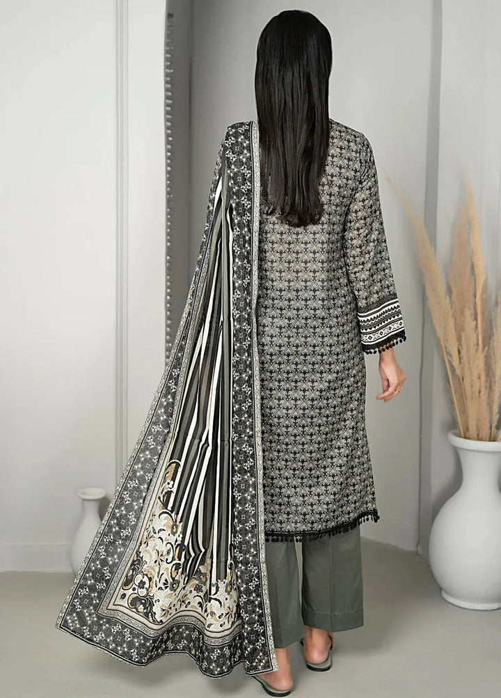 Sufinas By VS Textile Black And White Printed Lawn Suit Unstitched 3 Piece VS24S D-514 - Summer Collection