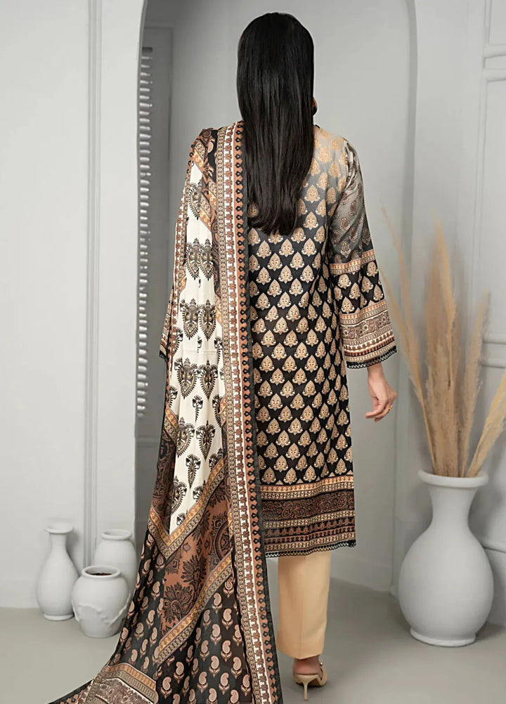 Sufinas By VS Textile Black And White Printed Lawn Suit Unstitched 3 Piece VS24S D-517 - Summer Collection