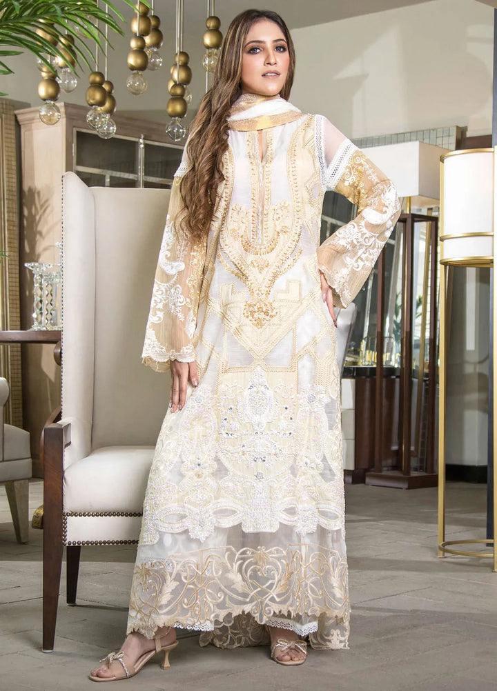 SUH by Zunuj Embroidered Khaddi Silk Suits Unstitched 3 Piece ZJ24SUH SUH01 - Luxury Collection