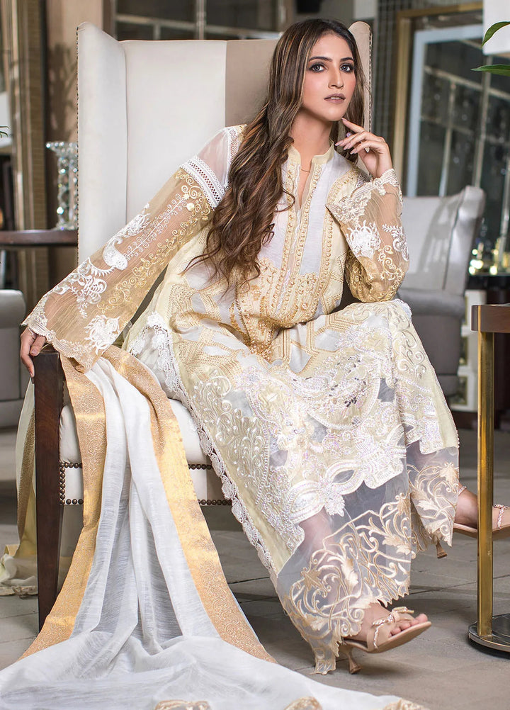 SUH by Zunuj Embroidered Khaddi Silk Suits Unstitched 3 Piece ZJ24SUH SUH01 - Luxury Collection