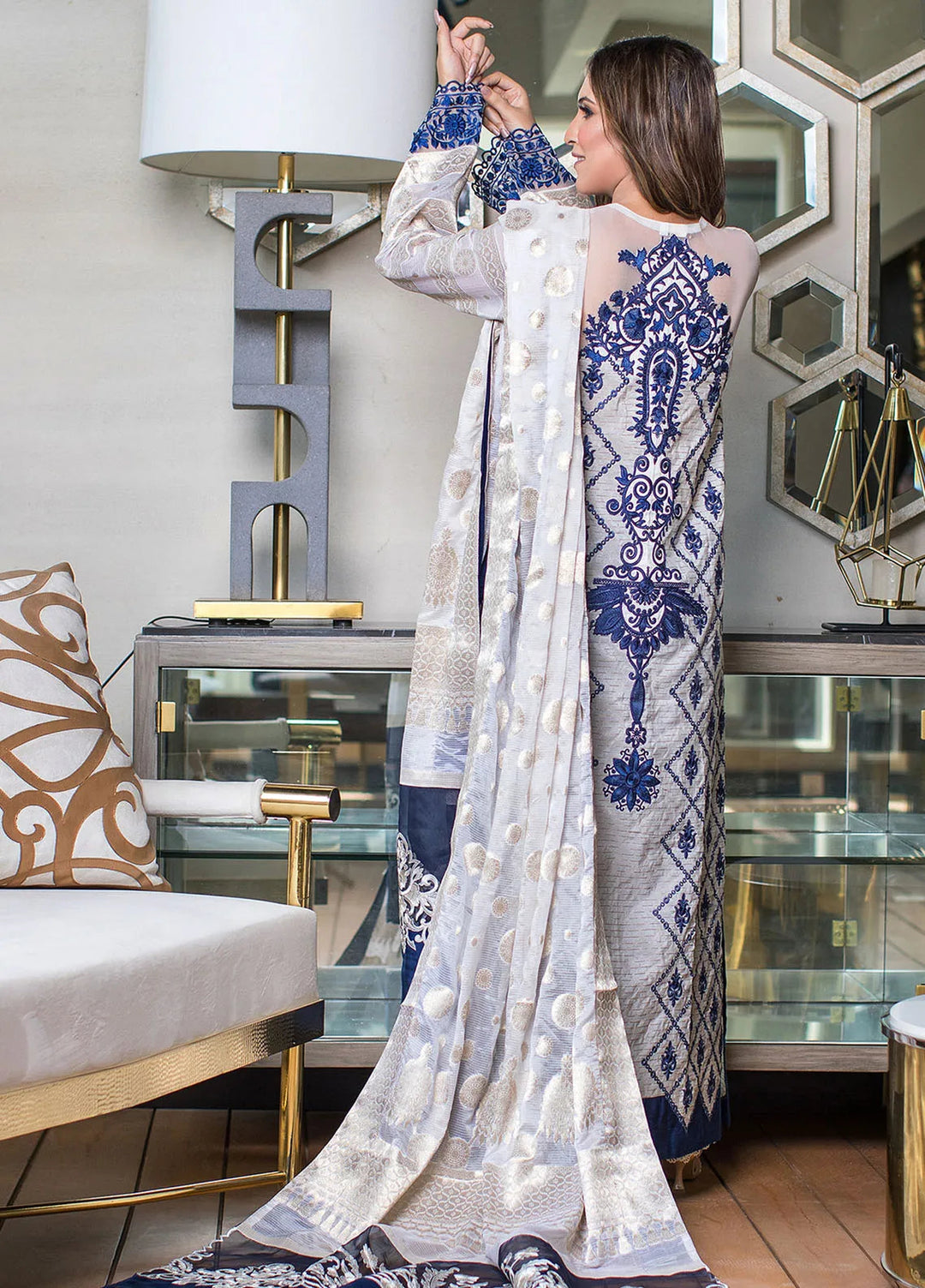 SUH by Zunuj Embroidered Khaddi Silk Suits Unstitched 3 Piece ZJ24SUH SUH05 - Luxury Collection