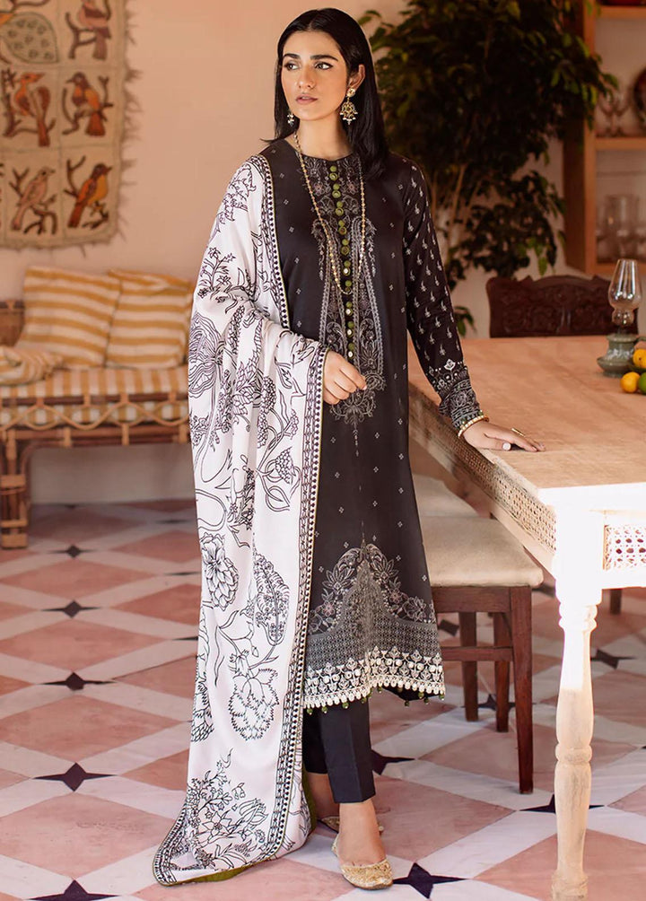 Sukoon By Cross Stitch Embroidered Cotton Satin Suits Unstitched 3 Piece CS22CS ETHNIC AURA - Winter Collection