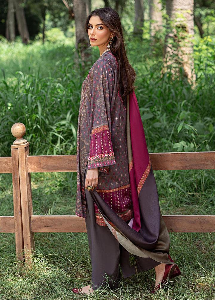 Sukoon By Cross Stitch Embroidered Cotton Satin Suits Unstitched 3 Piece CS22CS IRIS POSY - Winter Collection