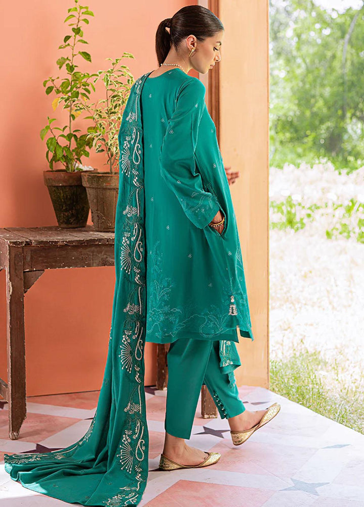 Sukoon By Cross Stitch Embroidered Cotton Satin Suits Unstitched 3 Piece CS22CS MAJESTY ISLE - Winter Collection