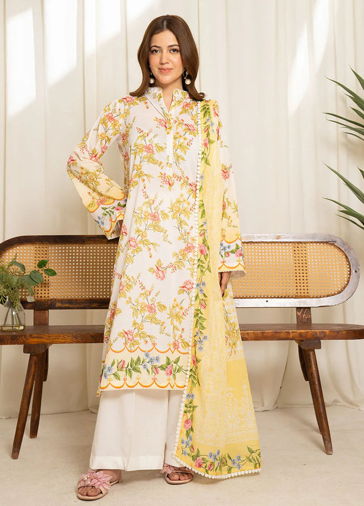 Sule by Coco Zara Shahjahan Printed Lawn Unstitched Suits 3 Piece CZS25SL D-02 - Summer Collection