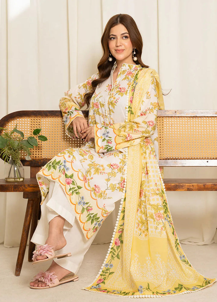 Sule by Coco Zara Shahjahan Printed Lawn Unstitched Suits 3 Piece CZS25SL D-02 - Summer Collection