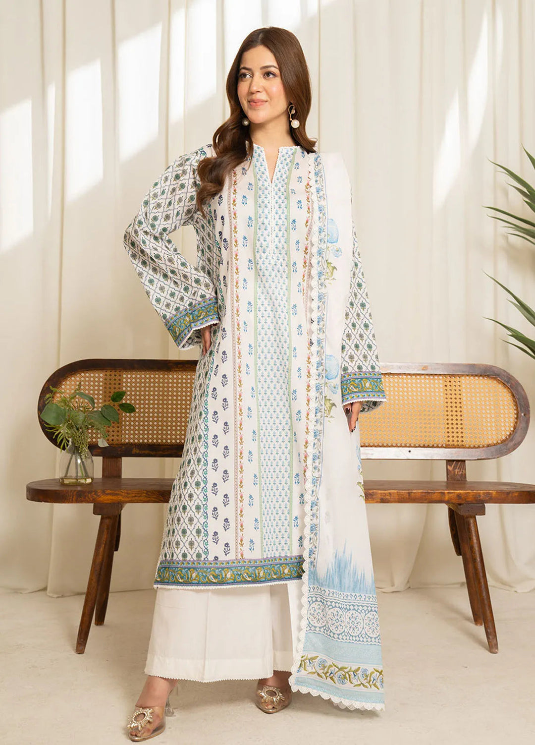 Sule by Coco Zara Shahjahan Printed Lawn Unstitched Suits 3 Piece CZS25SL D-03 - Summer Collection