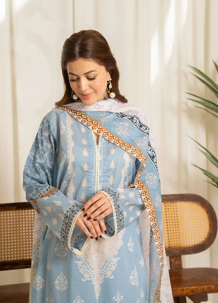 Sule by Coco Zara Shahjahan Printed Lawn Unstitched Suits 3 Piece CZS25SL D-06 - Summer Collection