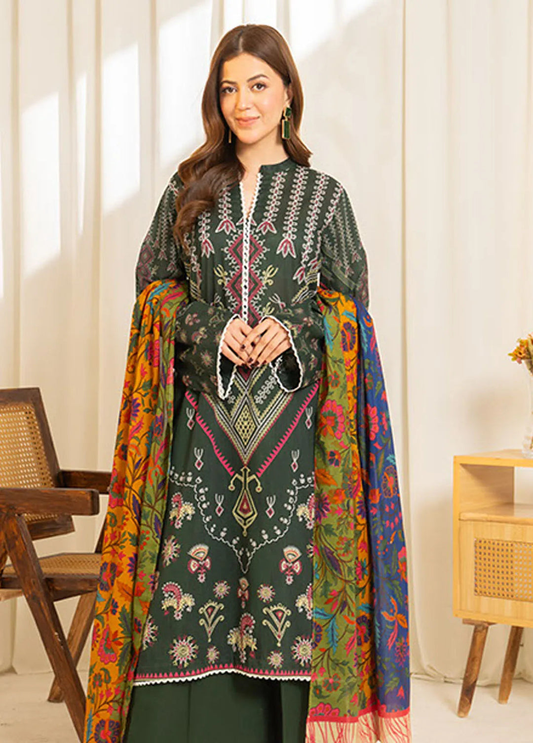 Sule by Coco Zara Shahjahan Printed Lawn Unstitched Suits 3 Piece CZS25SL D-07 - Summer Collection