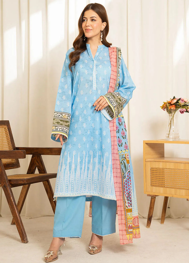 Sule by Coco Zara Shahjahan Printed Lawn Unstitched Suits 3 Piece CZS25SL D-08 - Summer Collection