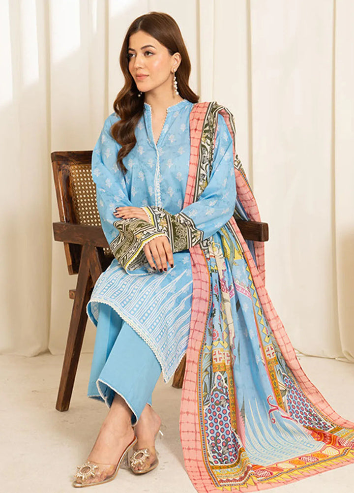 Sule by Coco Zara Shahjahan Printed Lawn Unstitched Suits 3 Piece CZS25SL D-08 - Summer Collection