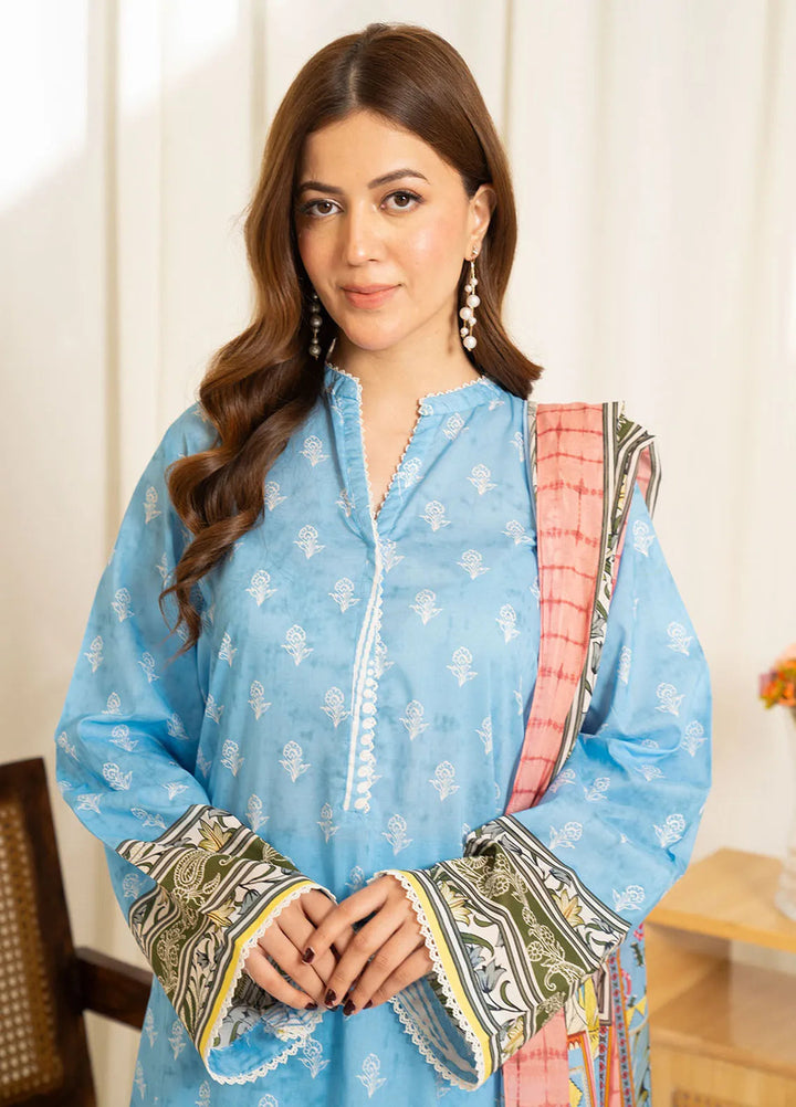 Sule by Coco Zara Shahjahan Printed Lawn Unstitched Suits 3 Piece CZS25SL D-08 - Summer Collection