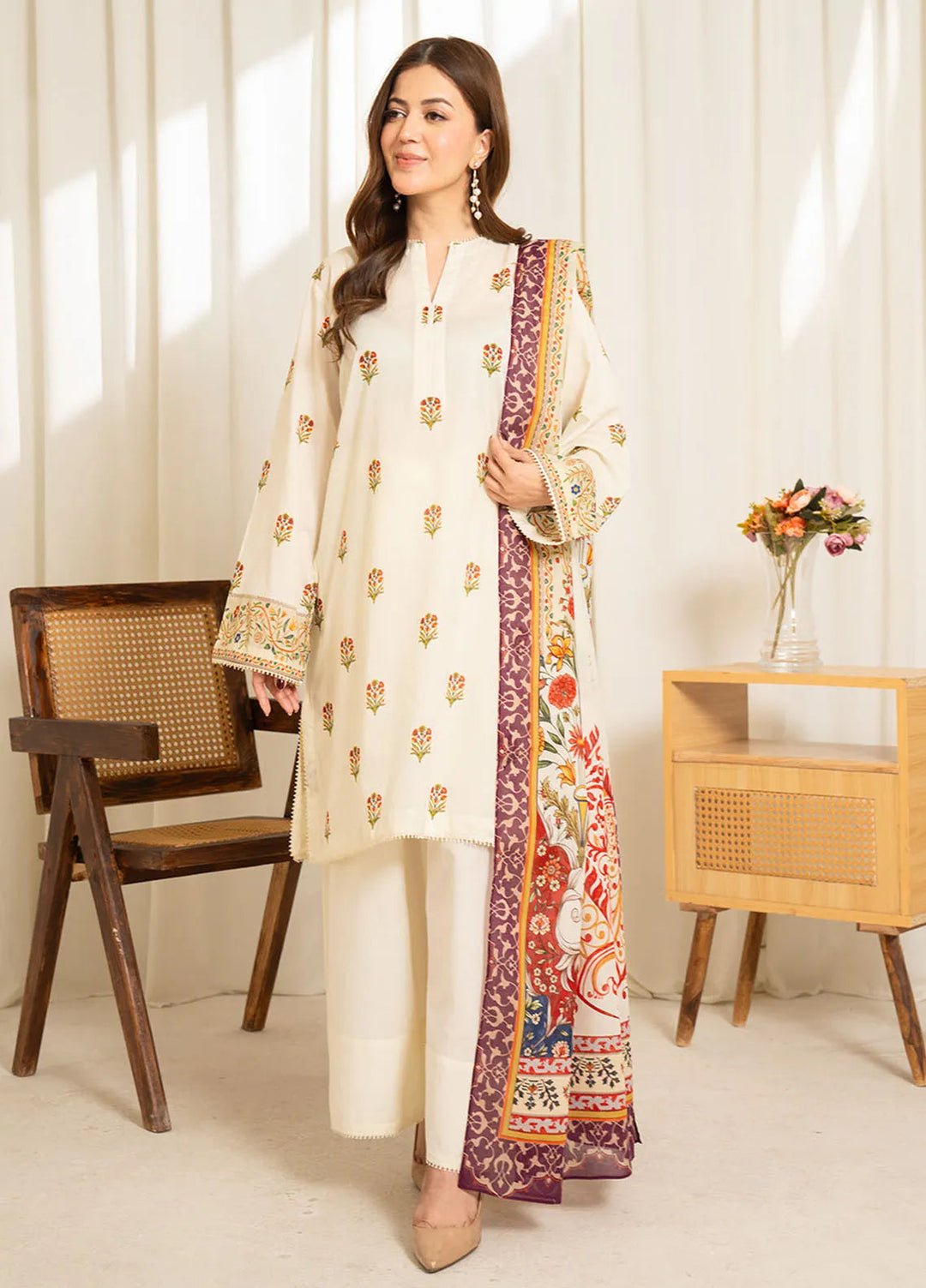 Sule by Coco Zara Shahjahan Printed Lawn Unstitched Suits 3 Piece CZS25SL D-09 - Summer Collection