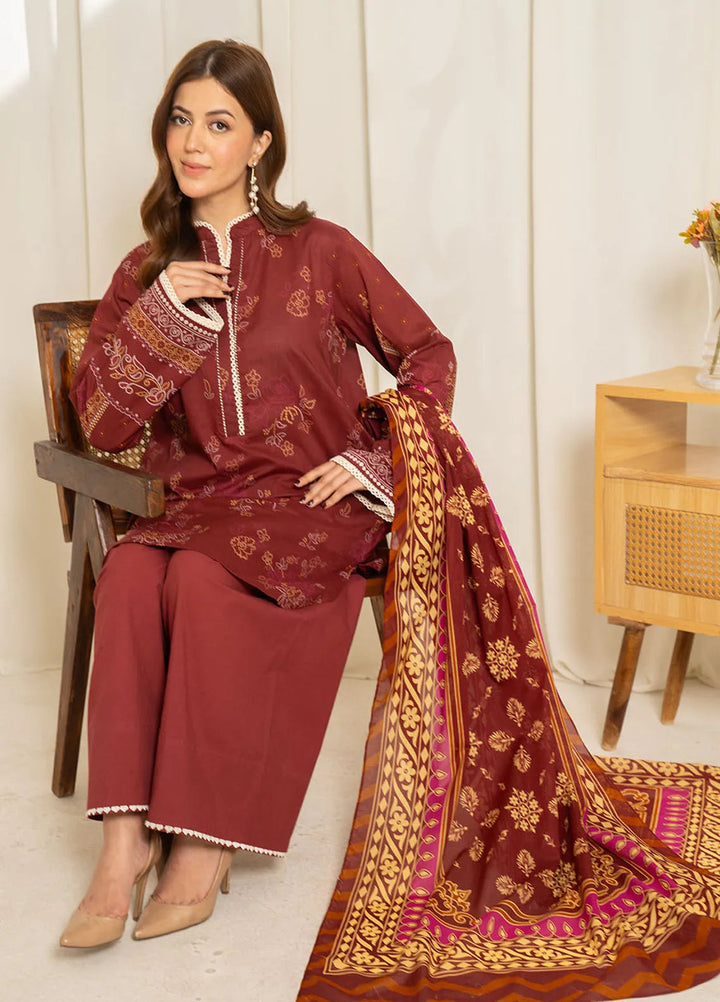 Sule by Coco Zara Shahjahan Printed Lawn Unstitched Suits 3 Piece CZS25SL D-10 - Summer Collection
