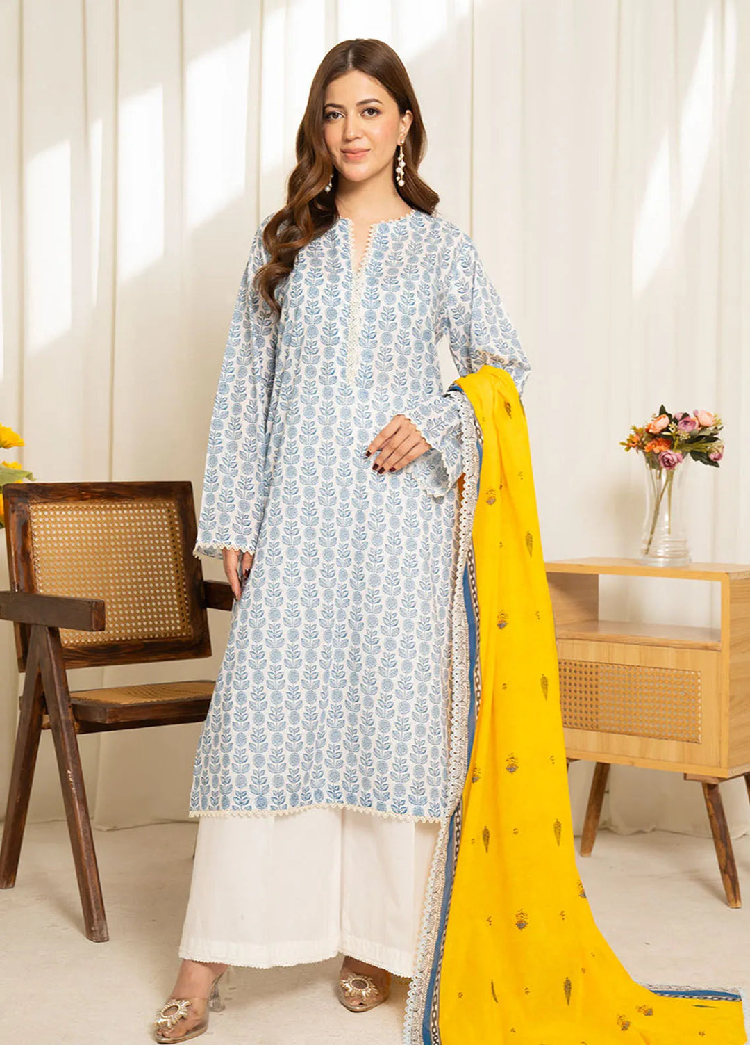 Sule by Coco Zara Shahjahan Printed Lawn Unstitched Suits 3 Piece CZS25SL D-11 - Summer Collection