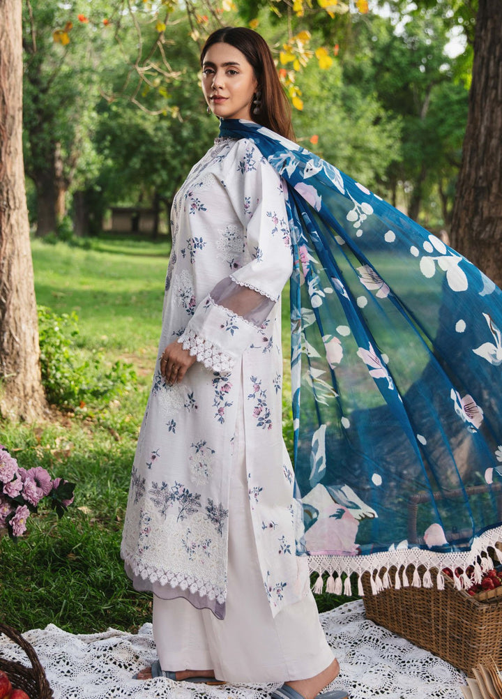 Summer Breez By Humdum Printed Lawn Suits Unstitched 3 Piece HD25SB D-01 - Summer Collection