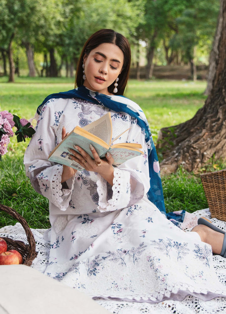 Summer Breez By Humdum Printed Lawn Suits Unstitched 3 Piece HD25SB D-01 - Summer Collection