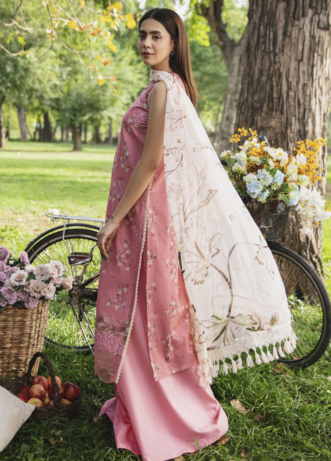 Summer Breez By Humdum Printed Lawn Suits Unstitched 3 Piece HD25SB D-04 - Summer Collection