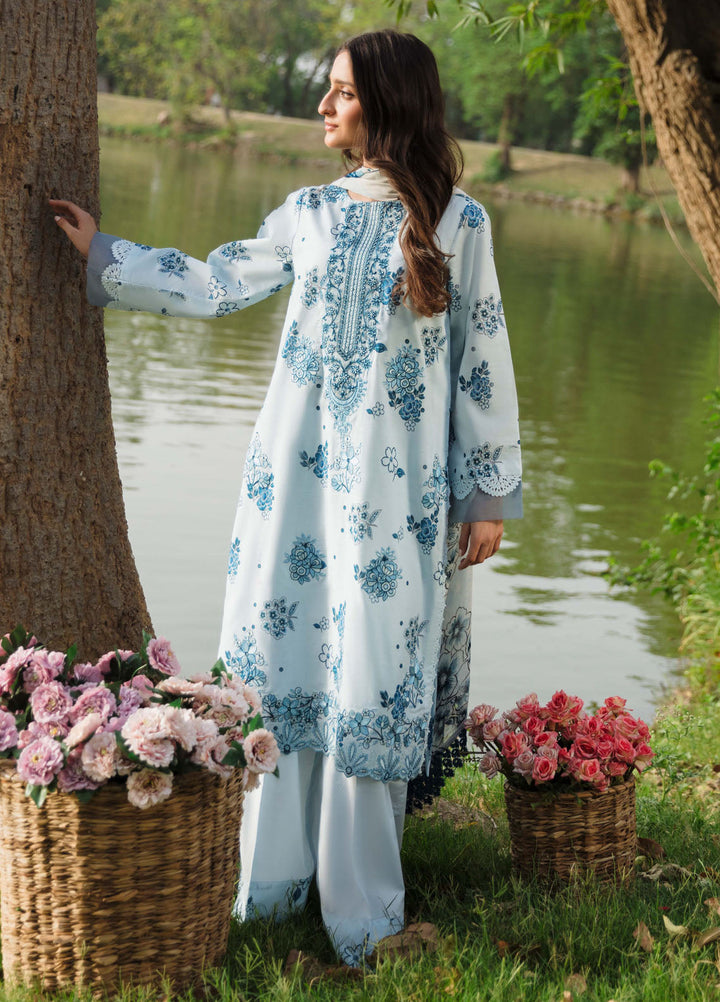 Summer Breez By Humdum Printed Lawn Suits Unstitched 3 Piece HD25SB D-10 - Summer Collection