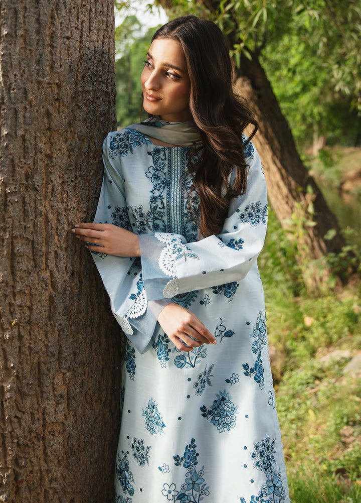 Summer Breez By Humdum Printed Lawn Suits Unstitched 3 Piece HD25SB D-10 - Summer Collection