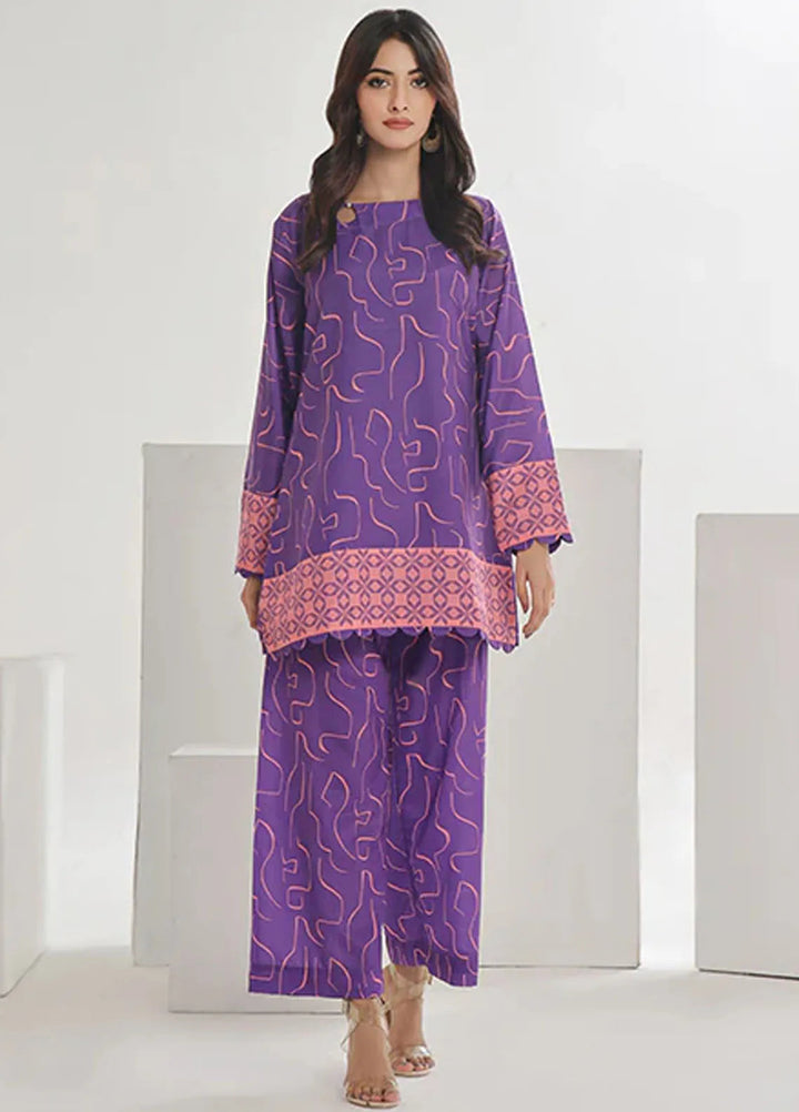 Summer Fiesta By Nazmina Pret Printed Lawn 2 Piece Suit TF-08 Pacific Sky