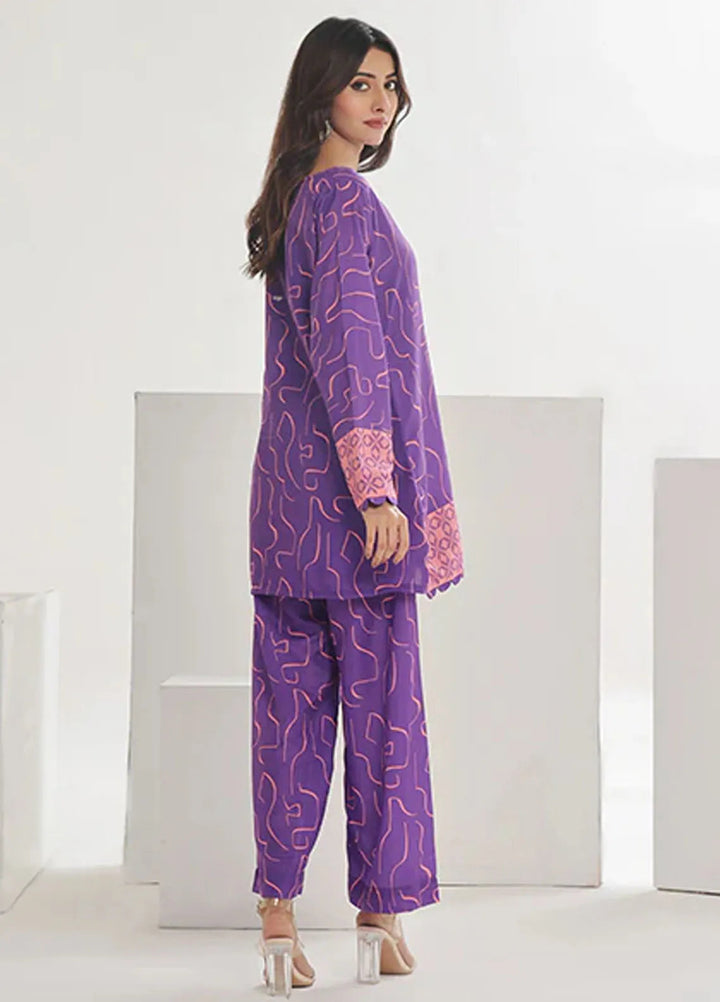 Summer Fiesta By Nazmina Pret Printed Lawn 2 Piece Suit TF-08 Pacific Sky