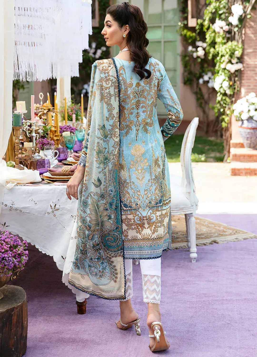 Summer Glow by Gulaal Embroidered Lawn Suit Unstitched 3 Piece GL24SG D-02 Amayrah - Summer Collection