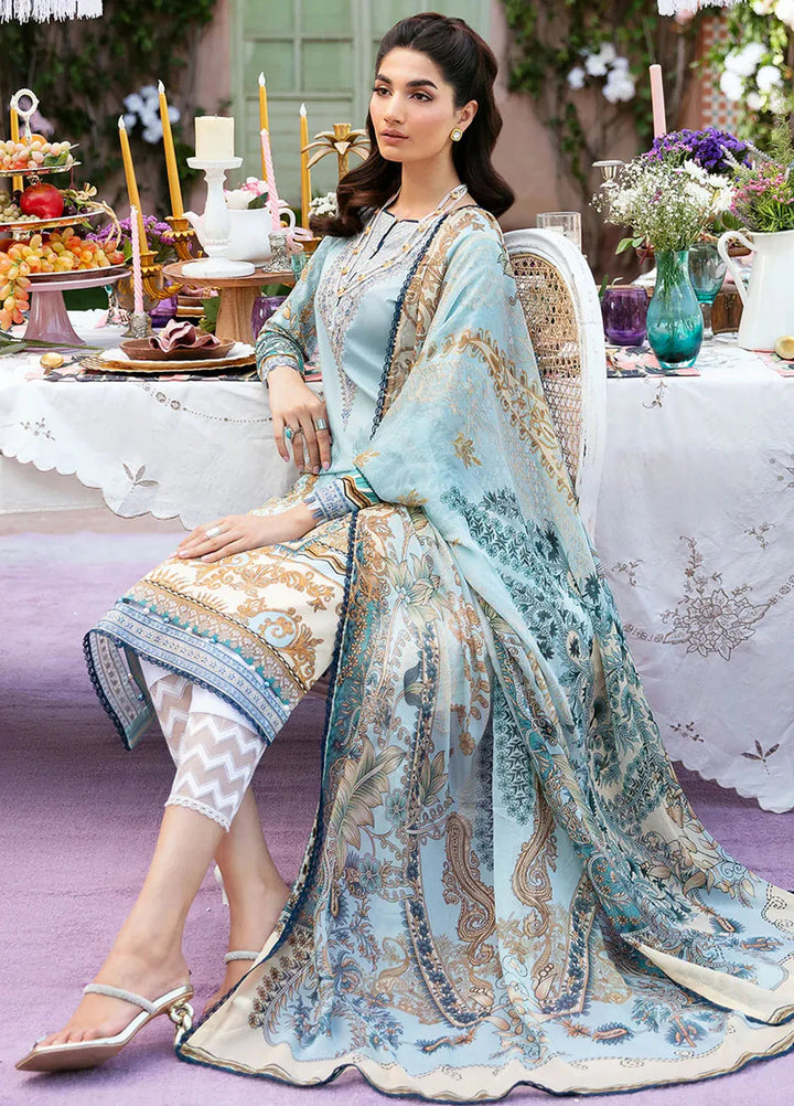 Summer Glow by Gulaal Embroidered Lawn Suit Unstitched 3 Piece GL24SG D-02 Amayrah - Summer Collection
