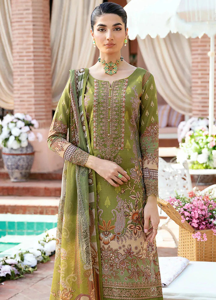 Summer Glow by Gulaal Embroidered Lawn Suit Unstitched 3 Piece GL24SG D-04 Alicia - Summer Collection