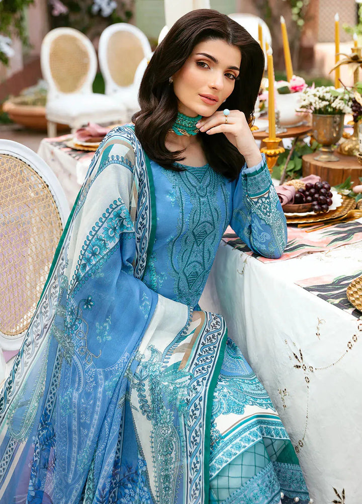 Summer Glow by Gulaal Embroidered Lawn Suit Unstitched 3 Piece GL24SG D-07 Elaine - Summer Collection