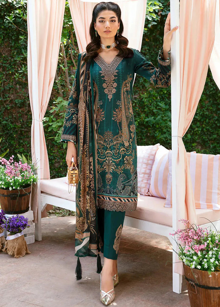 Summer Glow by Gulaal Embroidered Lawn Suit Unstitched 3 Piece GL24SG D-08 Emmeline - Summer Collection