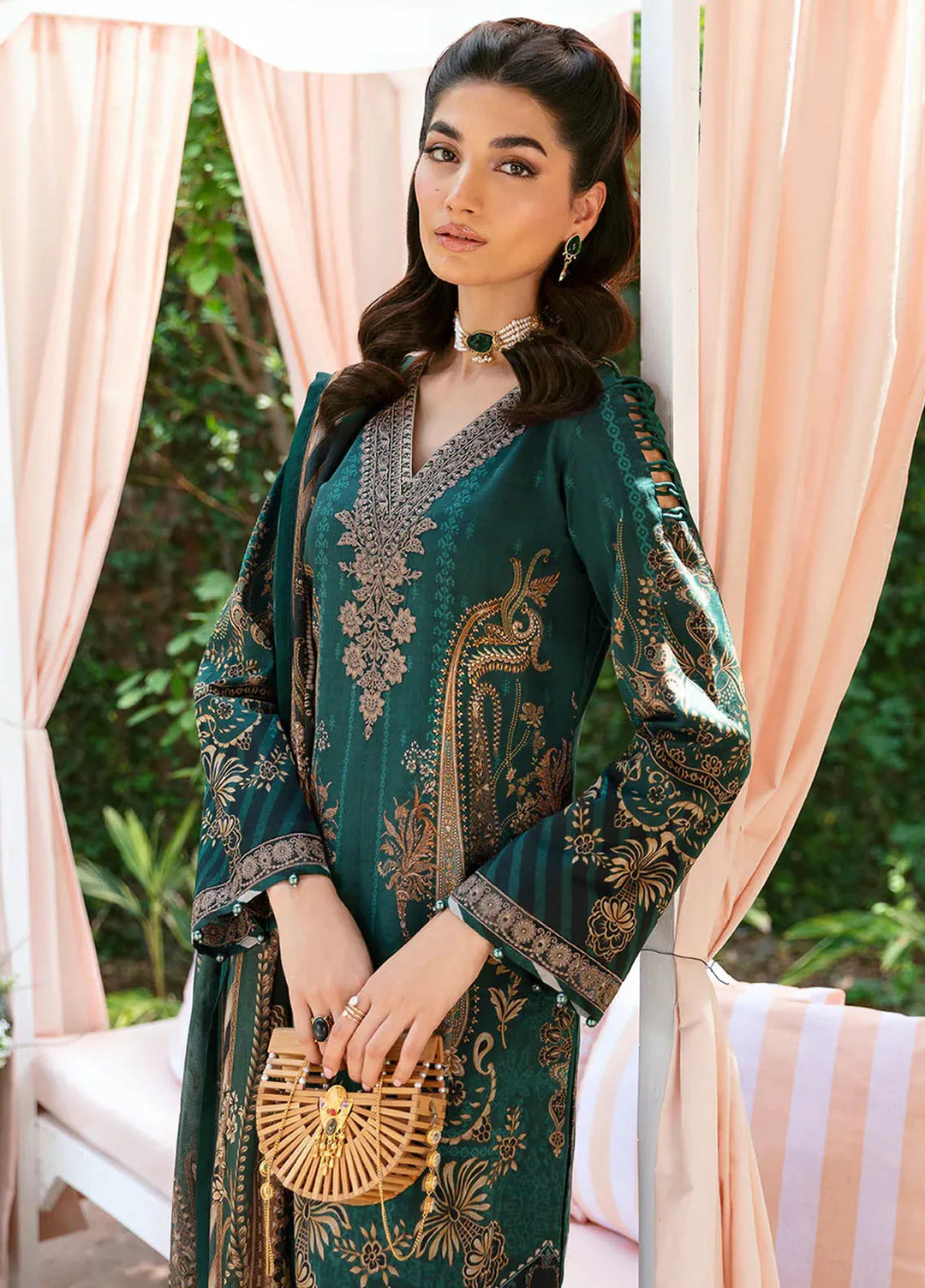Summer Glow by Gulaal Embroidered Lawn Suit Unstitched 3 Piece GL24SG D-08 Emmeline - Summer Collection