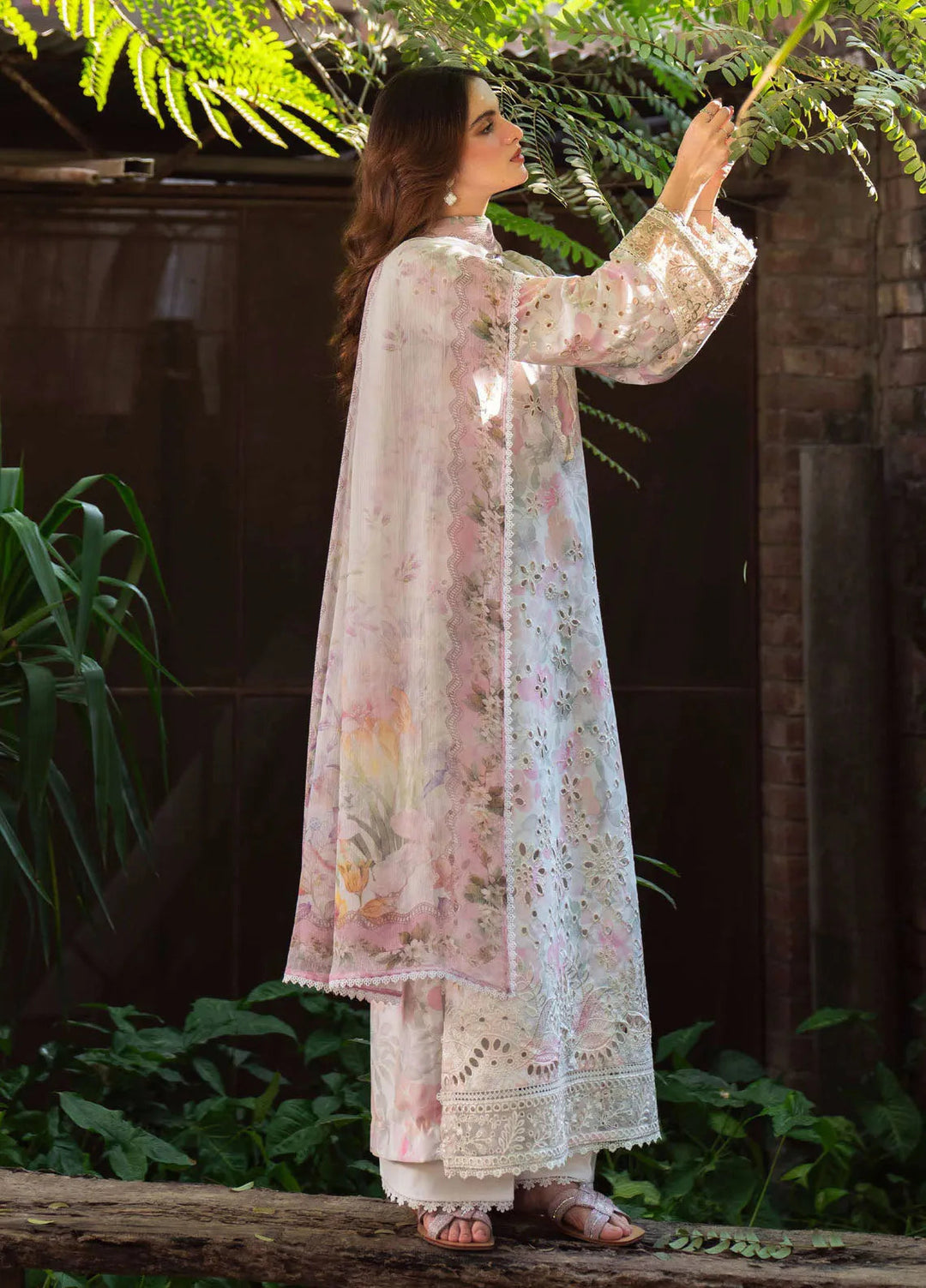 Summer Lines by Neeshay Embroidered Lawn Suit Unstitched 3 Piece NSH25SP Whimsy - Summer Collection